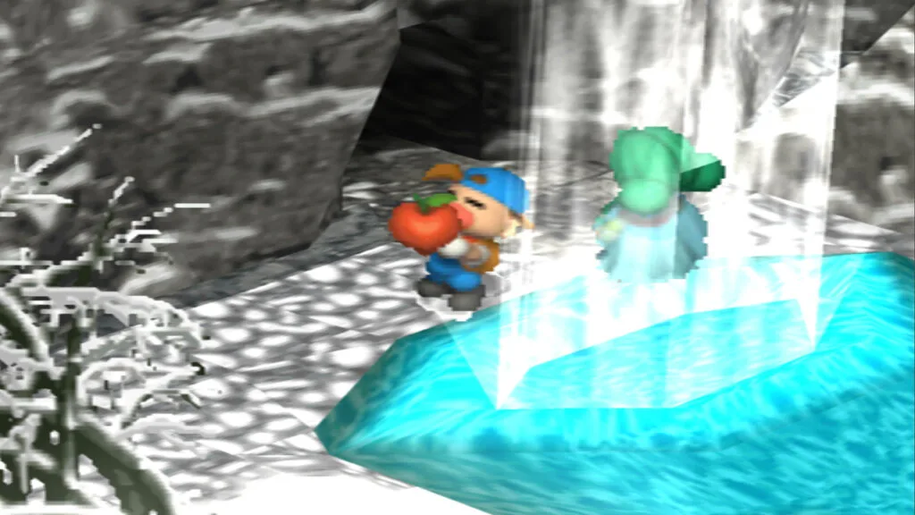 Melempar hasil panen ke air terjun Harvest Goddess HM BTN