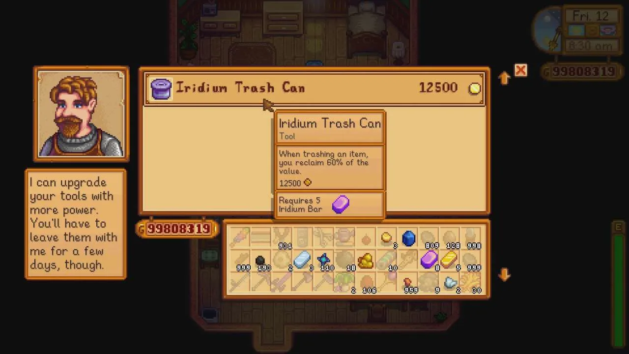 Panduan Upgrade Alat Stardew Valley: Urutan Prioritas, Biaya, dan Strategi Watering Can yang Benar