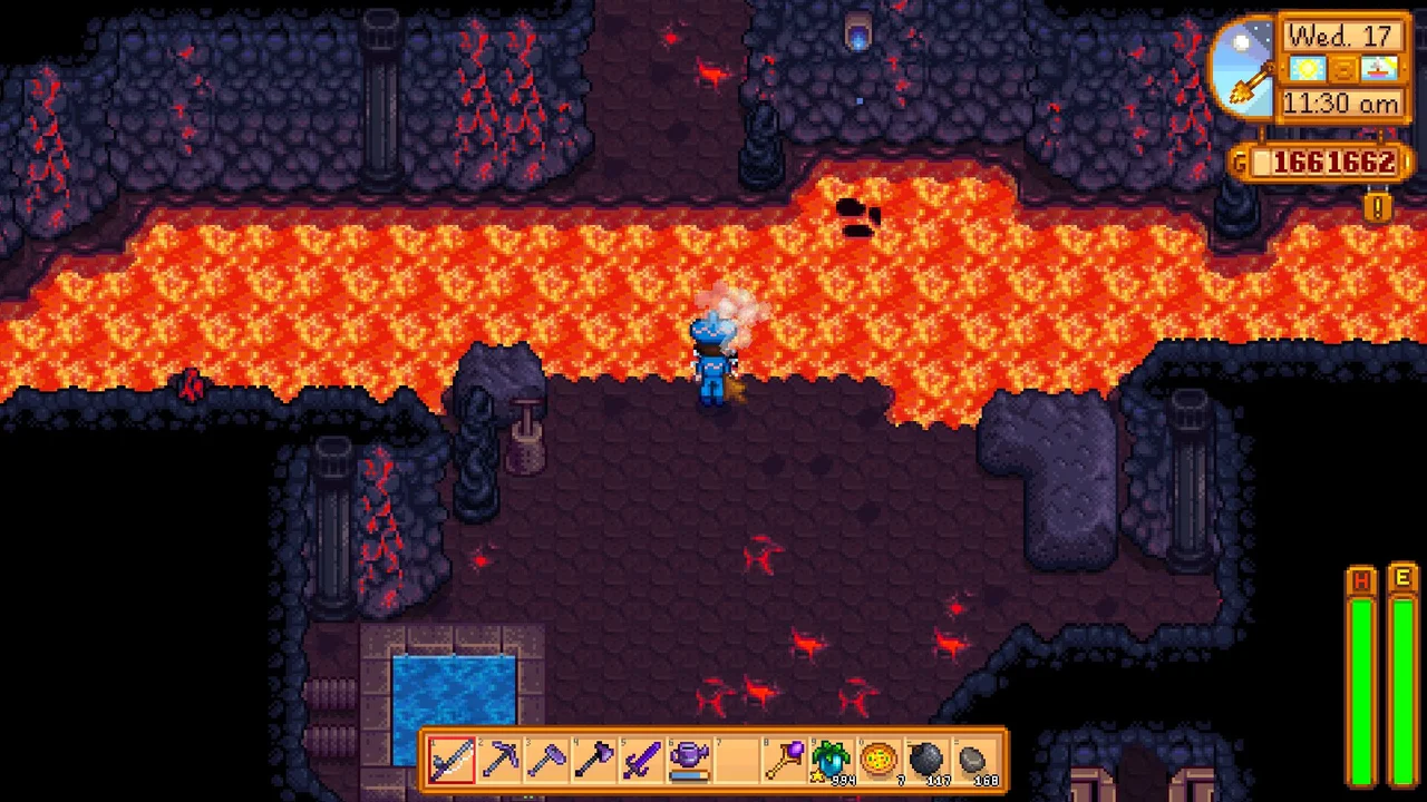 Panduan Panduan Volcano Dungeon Stardew Valley: Bertahan Hidup & Trik The Forge — Stardew Valley bahasa Indonesia